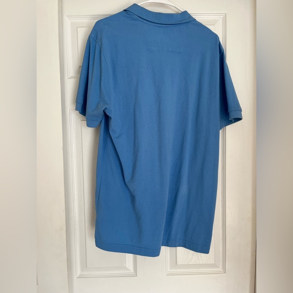 Men's Blue Polo Shirt Chaps Size Large Golf Shirt - Picture 13 of 13